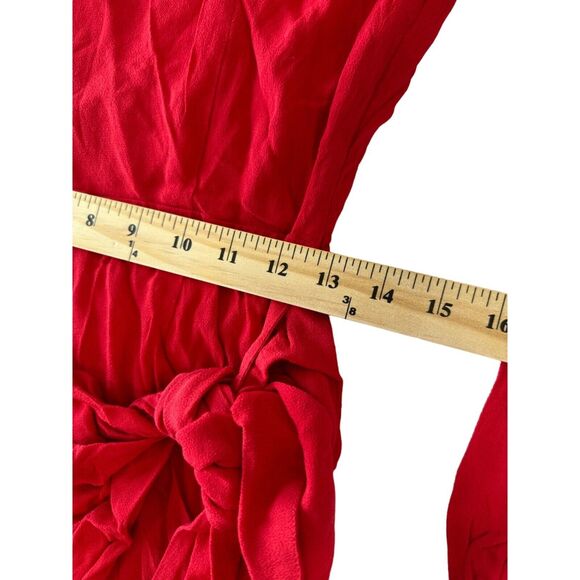 Yumi Kim Studio 54 Mini One Shoulder Draped Red Flirty Dress NWT S - Picture 5 of 9
